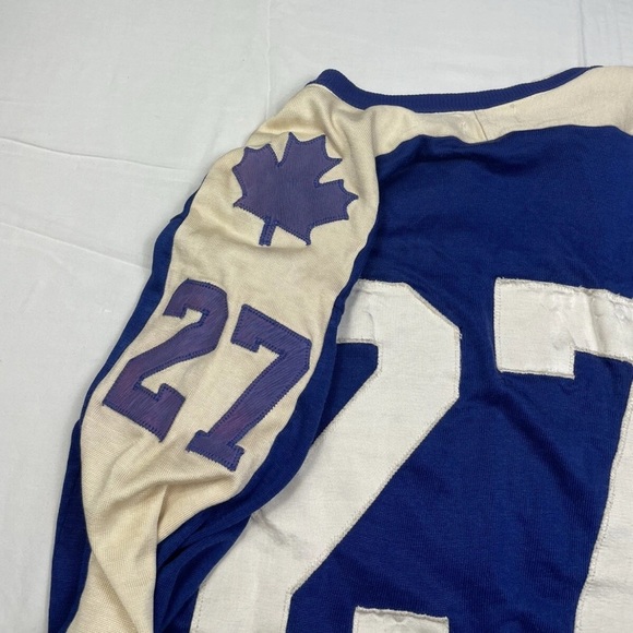 Vtg 1970’s Rare Authentic Toronto Maple Leafs Darryl Sittler Maska Jersey Sz S - Picture 16 of 16